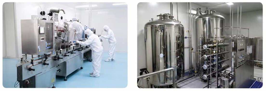 Cleanroom production line and stainless-steel process equipment
